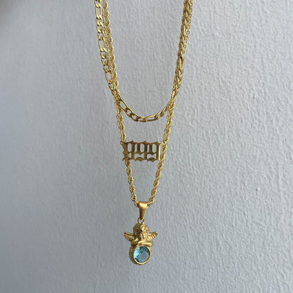 Angel meaning necklace(癒し、自由) - 𝐇𝐨𝐧𝐞𝐲 𝐁𝐮𝐭𝐭𝐞𝐫 𝐍𝐢𝐧𝐞