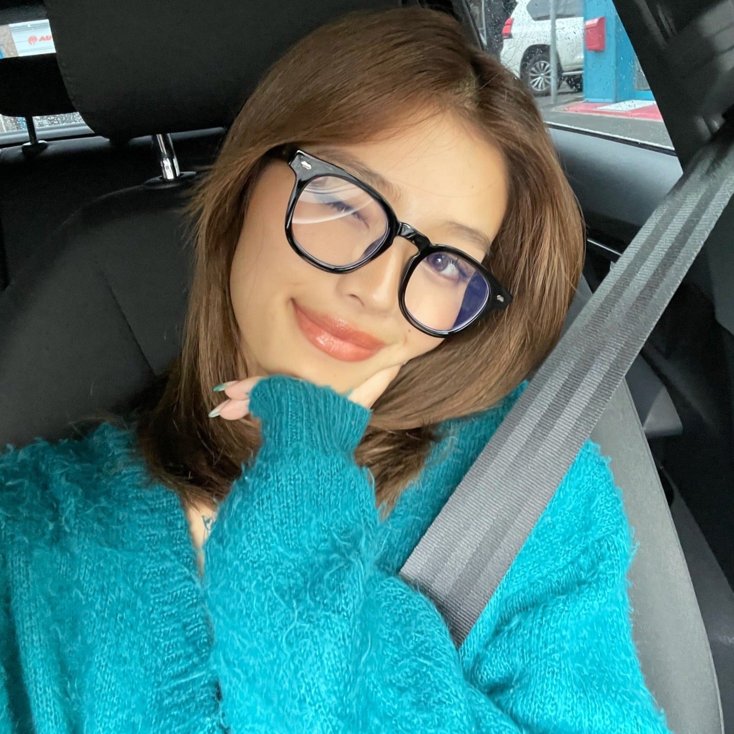 Basic glasses (ﾌﾞﾙｰﾗｲﾄｶｯﾄ付) - 𝐇𝐨𝐧𝐞𝐲 𝐁𝐮𝐭𝐭𝐞𝐫 𝐍𝐢𝐧𝐞