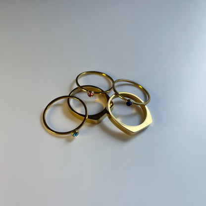 Birth custom ring(２セット) - 𝐇𝐨𝐧𝐞𝐲 𝐁𝐮𝐭𝐭𝐞𝐫 𝐍𝐢𝐧𝐞