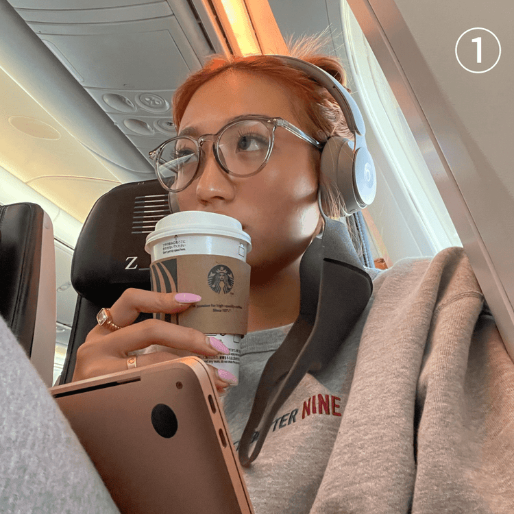 Clear flame glasses (ﾌﾞﾙｰﾗｲﾄｶｯﾄ付) - 𝐇𝐨𝐧𝐞𝐲 𝐁𝐮𝐭𝐭𝐞𝐫 𝐍𝐢𝐧𝐞