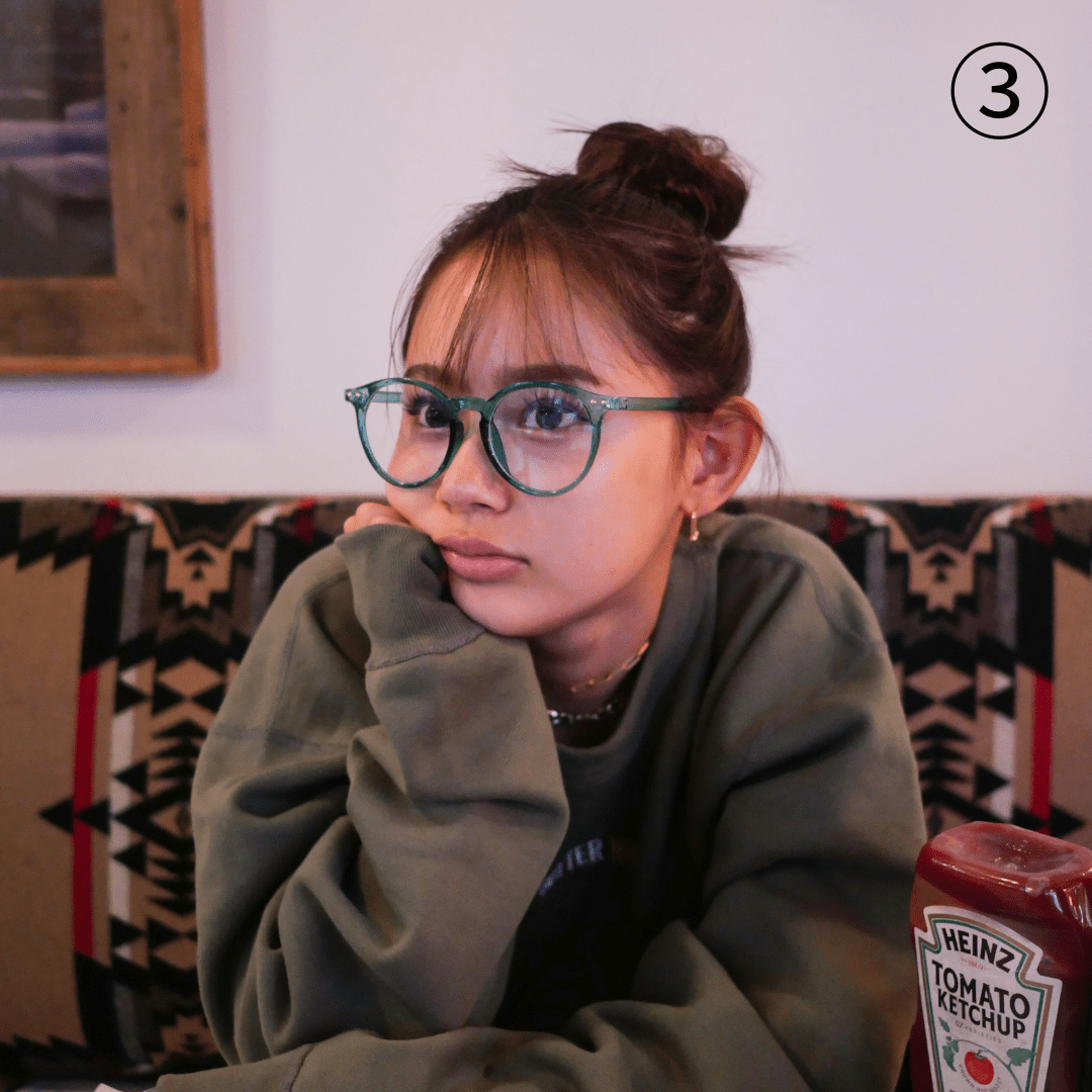 Clear flame glasses (ﾌﾞﾙｰﾗｲﾄｶｯﾄ付) - 𝐇𝐨𝐧𝐞𝐲 𝐁𝐮𝐭𝐭𝐞𝐫 𝐍𝐢𝐧𝐞