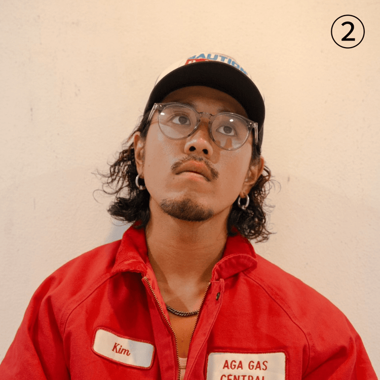 Clear flame glasses (ﾌﾞﾙｰﾗｲﾄｶｯﾄ付) - 𝐇𝐨𝐧𝐞𝐲 𝐁𝐮𝐭𝐭𝐞𝐫 𝐍𝐢𝐧𝐞