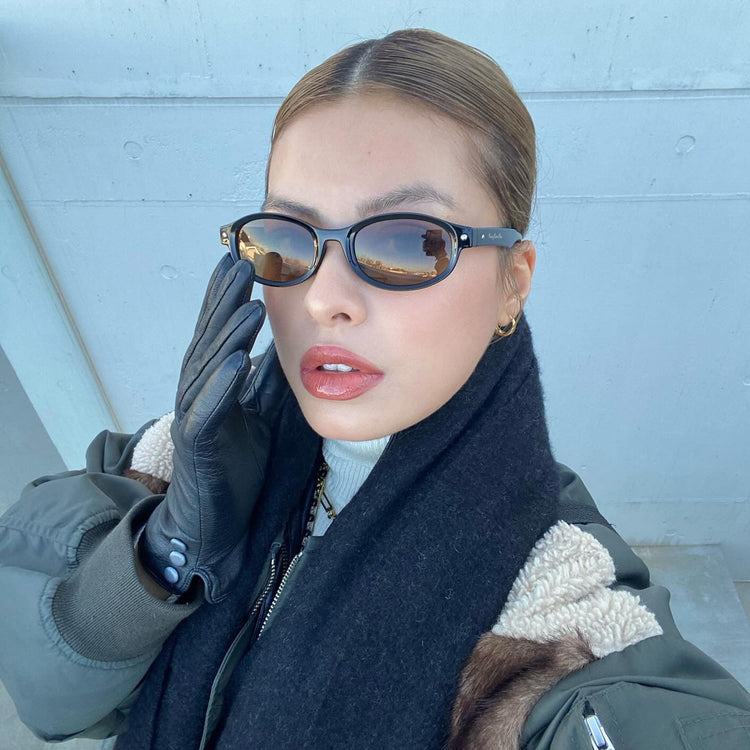 Fashion round sunglasses - 𝐇𝐨𝐧𝐞𝐲 𝐁𝐮𝐭𝐭𝐞𝐫 𝐍𝐢𝐧𝐞