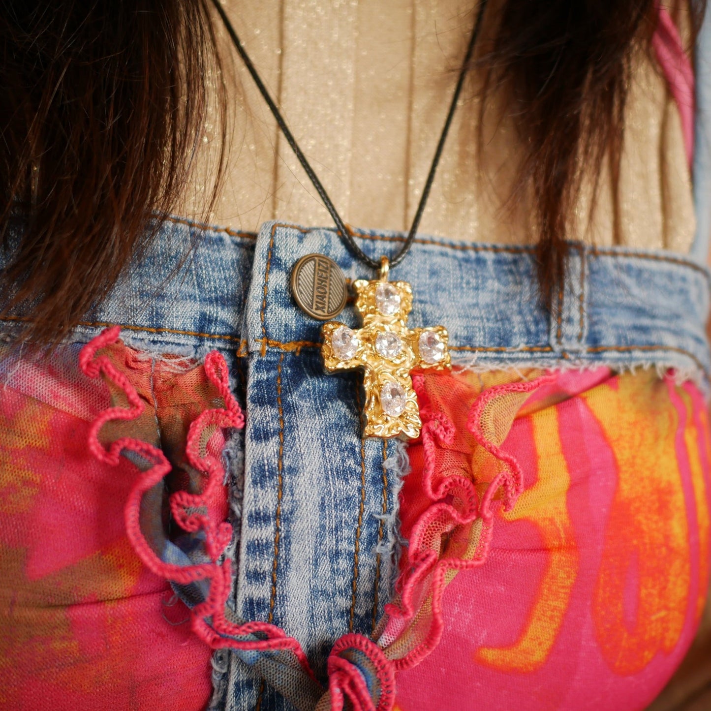 Jupiter cross necklace - 𝐇𝐨𝐧𝐞𝐲 𝐁𝐮𝐭𝐭𝐞𝐫 𝐍𝐢𝐧𝐞