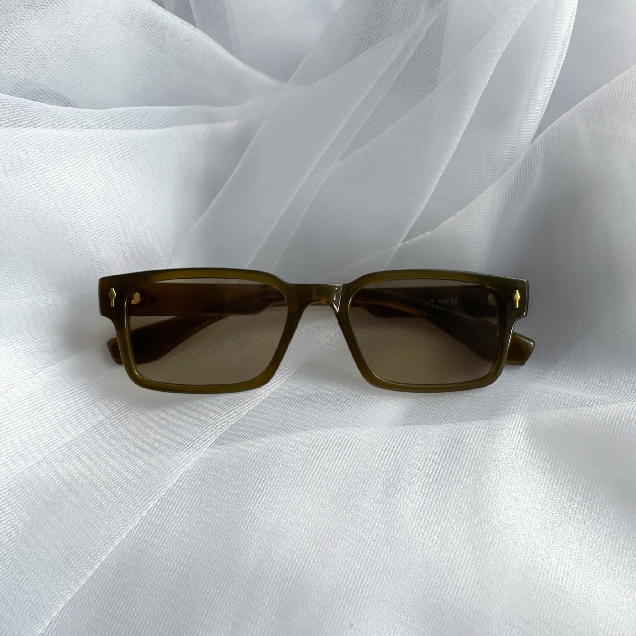 Khaki rétro sunglasses