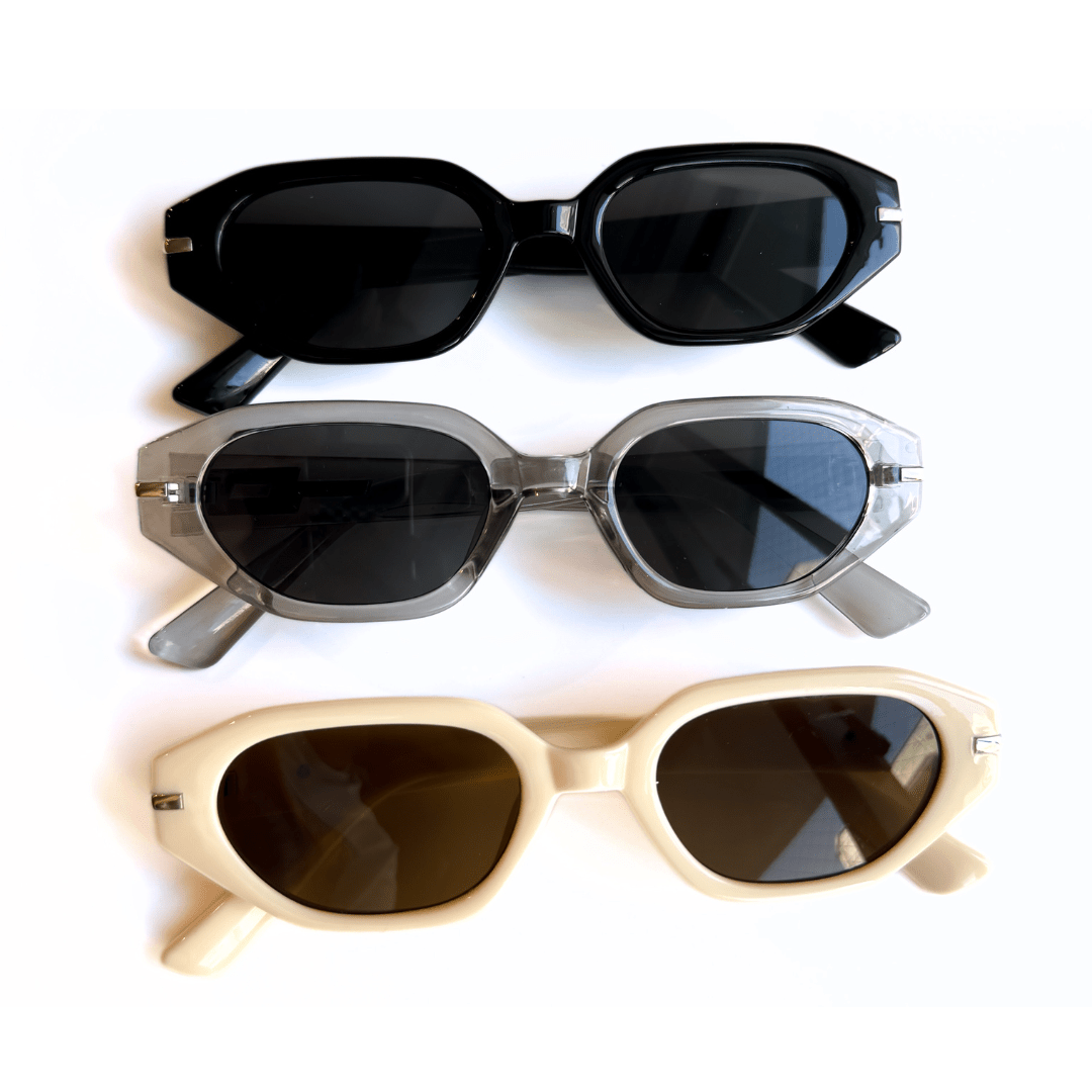 Line trapezoid sunglasses - 𝐇𝐨𝐧𝐞𝐲 𝐁𝐮𝐭𝐭𝐞𝐫 𝐍𝐢𝐧𝐞