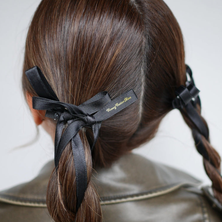 Long ribbon clip (2set) - 𝐇𝐨𝐧𝐞𝐲 𝐁𝐮𝐭𝐭𝐞𝐫 𝐍𝐢𝐧𝐞