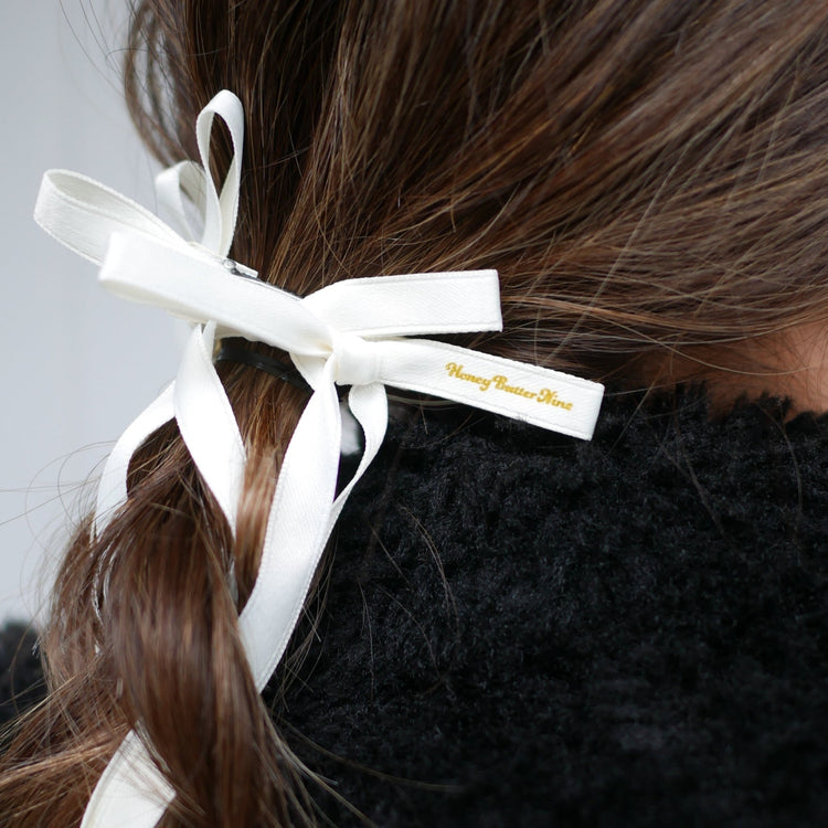 Long ribbon clip (2set) - 𝐇𝐨𝐧𝐞𝐲 𝐁𝐮𝐭𝐭𝐞𝐫 𝐍𝐢𝐧𝐞