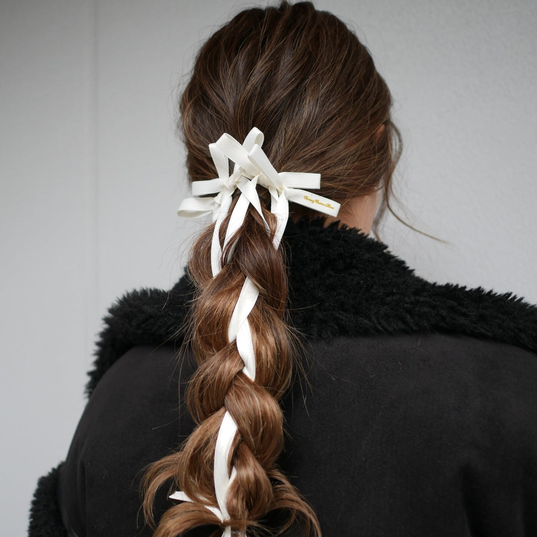 Long ribbon clip (2set) - 𝐇𝐨𝐧𝐞𝐲 𝐁𝐮𝐭𝐭𝐞𝐫 𝐍𝐢𝐧𝐞