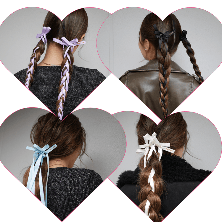 Long ribbon clip (2set) - 𝐇𝐨𝐧𝐞𝐲 𝐁𝐮𝐭𝐭𝐞𝐫 𝐍𝐢𝐧𝐞