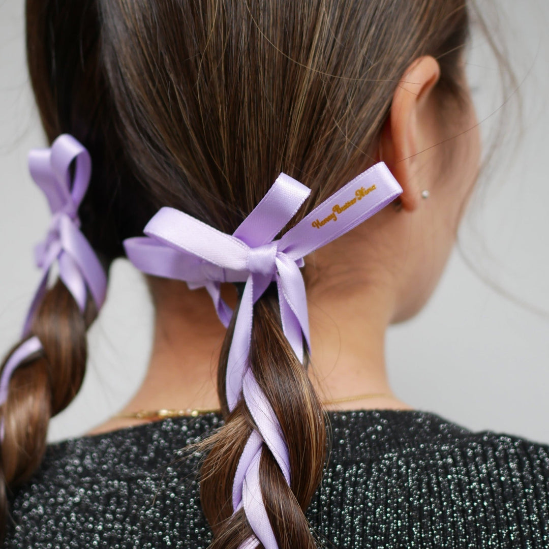 Long ribbon clip (2set) - 𝐇𝐨𝐧𝐞𝐲 𝐁𝐮𝐭𝐭𝐞𝐫 𝐍𝐢𝐧𝐞