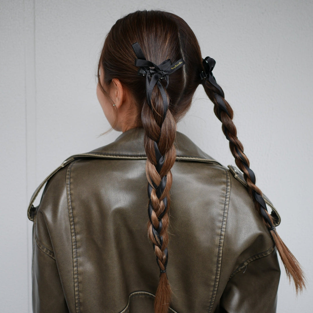 Long ribbon clip (2set) - 𝐇𝐨𝐧𝐞𝐲 𝐁𝐮𝐭𝐭𝐞𝐫 𝐍𝐢𝐧𝐞