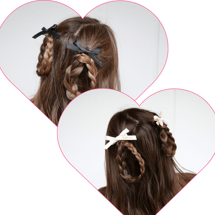 Mini ribbon clip (2set) - 𝐇𝐨𝐧𝐞𝐲 𝐁𝐮𝐭𝐭𝐞𝐫 𝐍𝐢𝐧𝐞