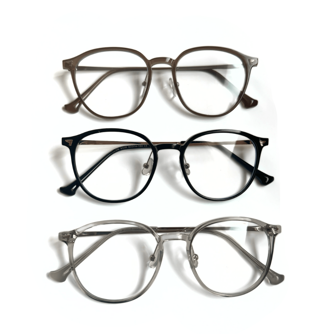 Sharp flame glasses(ﾌﾞﾙｰﾗｲﾄｶｯﾄ付) - 𝐇𝐨𝐧𝐞𝐲 𝐁𝐮𝐭𝐭𝐞𝐫 𝐍𝐢𝐧𝐞