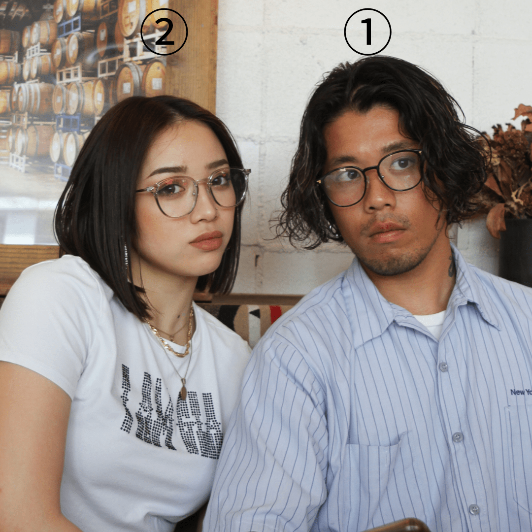 Sharp flame glasses(ﾌﾞﾙｰﾗｲﾄｶｯﾄ付) - 𝐇𝐨𝐧𝐞𝐲 𝐁𝐮𝐭𝐭𝐞𝐫 𝐍𝐢𝐧𝐞